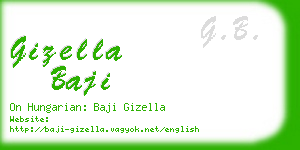 gizella baji business card